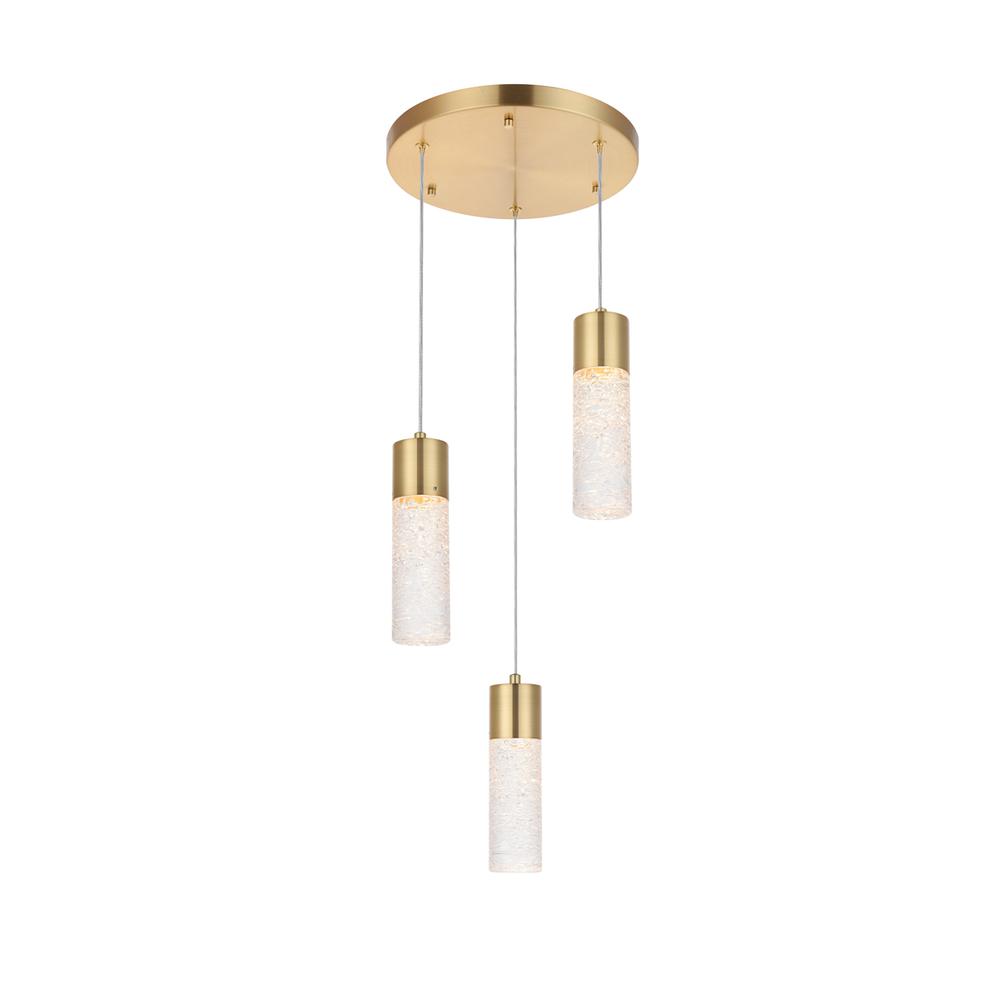 Constellation 3 Light Gold Led Pendant. Picture 5