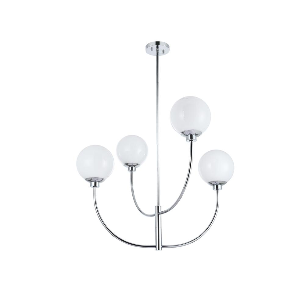 Nyomi 30 Inch Chandelier In Chrome. Picture 6