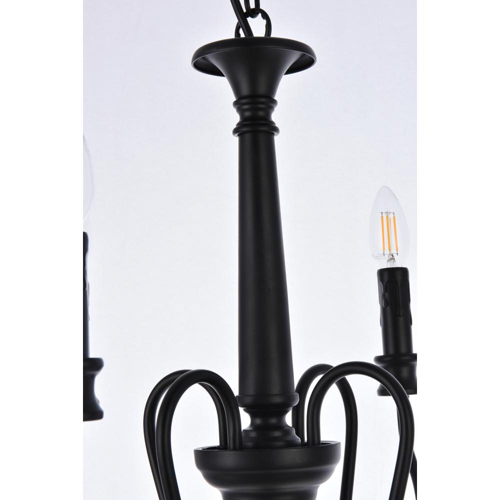 Flynx 4 Lights Pendant In Black. Picture 5