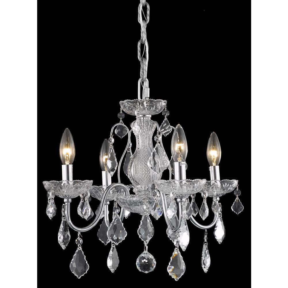 Calista Collection Pendant D17In H15In Lt:4 Chrome Finish. Picture 1