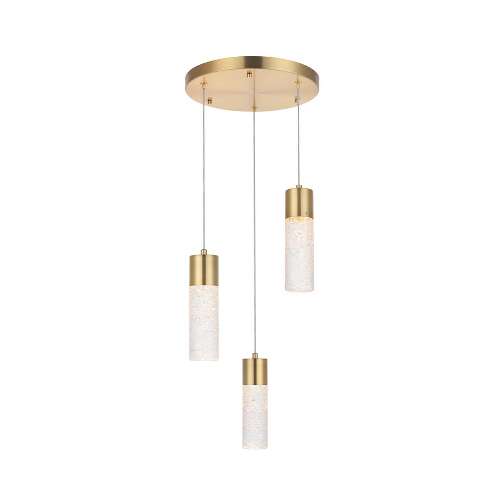 Constellation 3 Light Gold Led Pendant. Picture 7