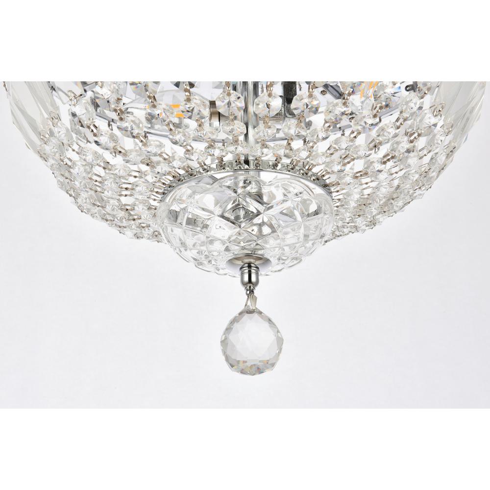Tranquil 4 Light Chrome Flush Mount Clear Royal Cut Crystal. Picture 3