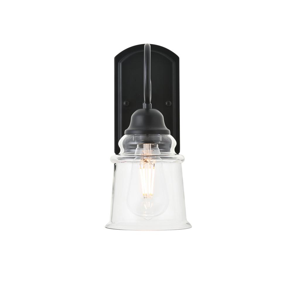 Spire 1 Light Black Wall Sconce. Picture 6