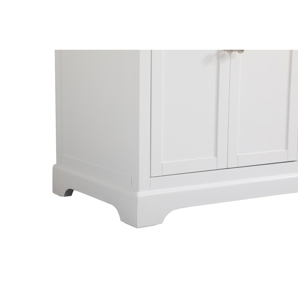 36 Inch Single Bathroom Vanity In White With Backsplash. Picture 13