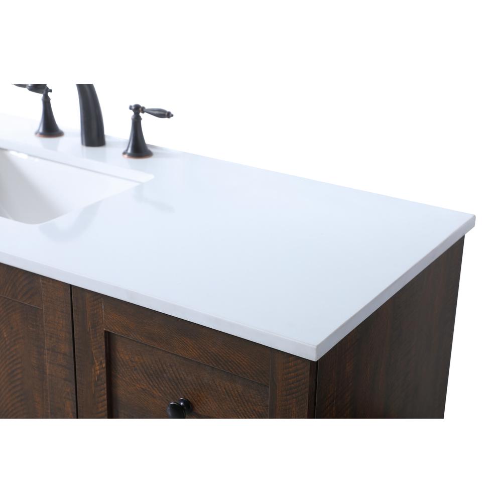 54 Inch Single Bathroom Vanity In Expresso. Picture 11