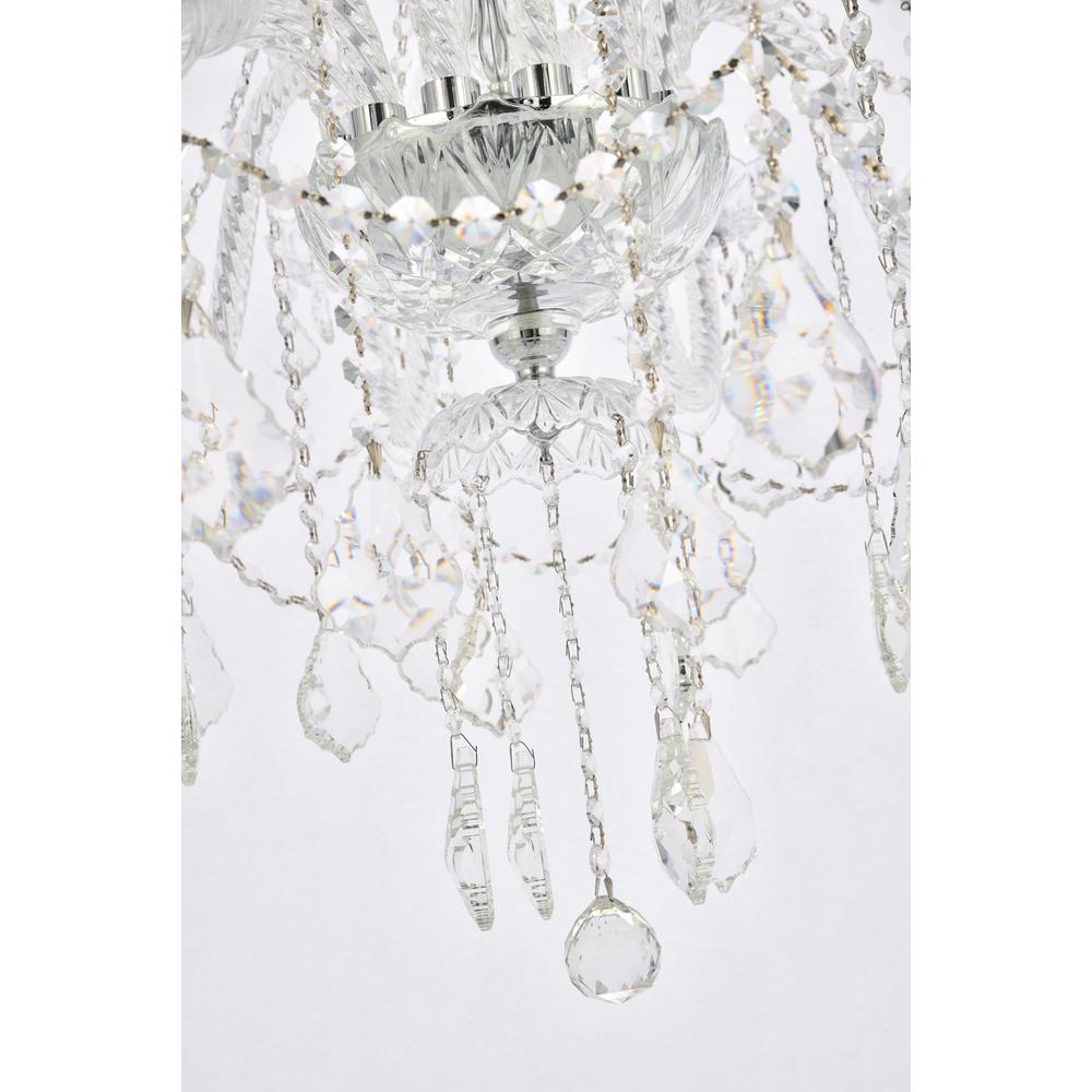 Giselle 21 Light Chrome Chandelier Clear Royal Cut Crystal. Picture 3