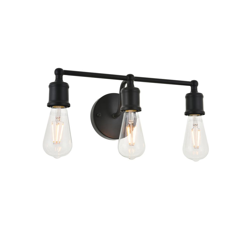 Serif 3 Light Black Wall Sconce. Picture 3