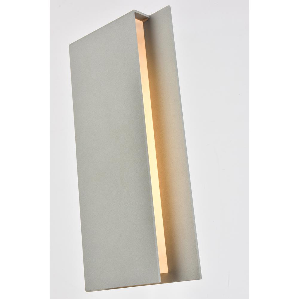 Raine Integrated Led Wall Sconce  In Silver. Picture 2