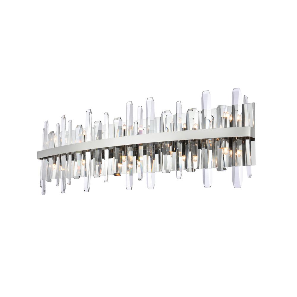 Serena 36 Inch Crystal Bath Sconce In Chrome. Picture 2