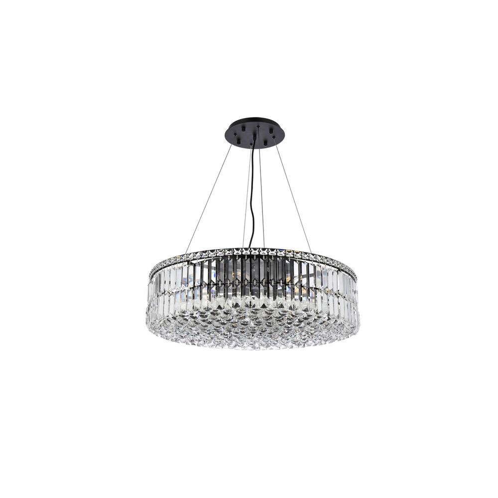 Maxime 28 Inch Black Chandelier. Picture 6