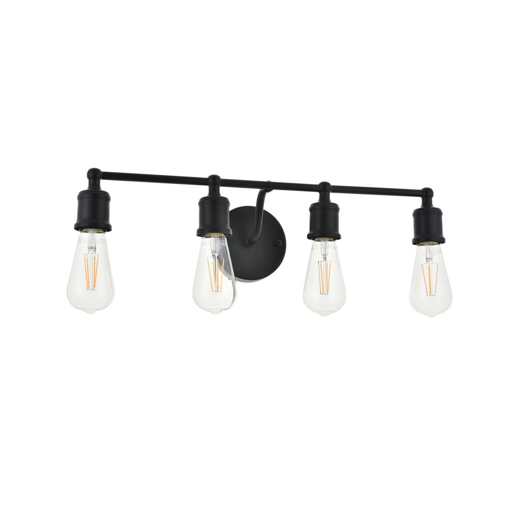 Serif 4 Light Black Wall Sconce. Picture 4