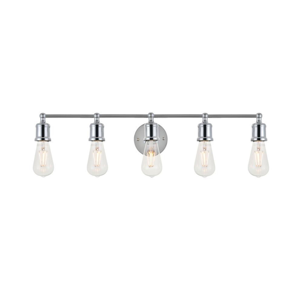 Serif 5 Light Chrome Wall Sconce. Picture 6