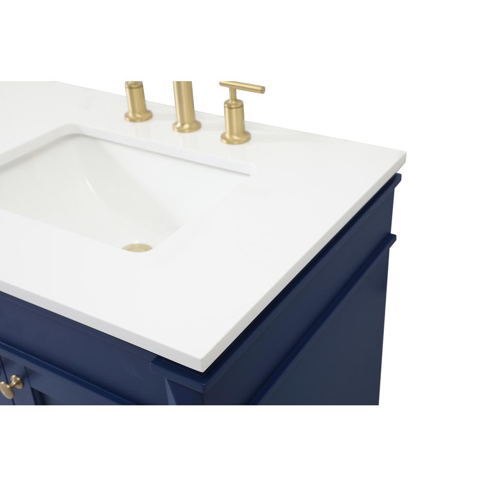 72 Inch Double Bathroom Vanity In Blue. Picture 11