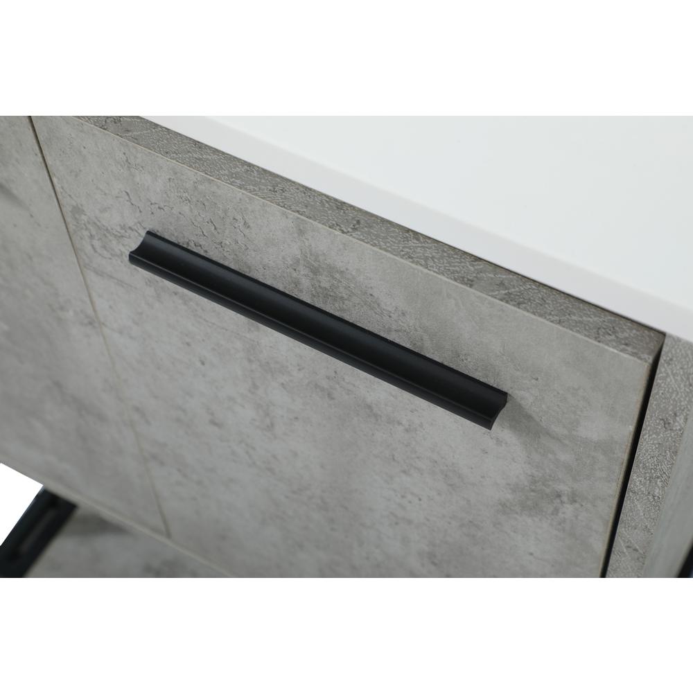 24 Inch Single Bathroom Vanity In Concrete Grey. Picture 12