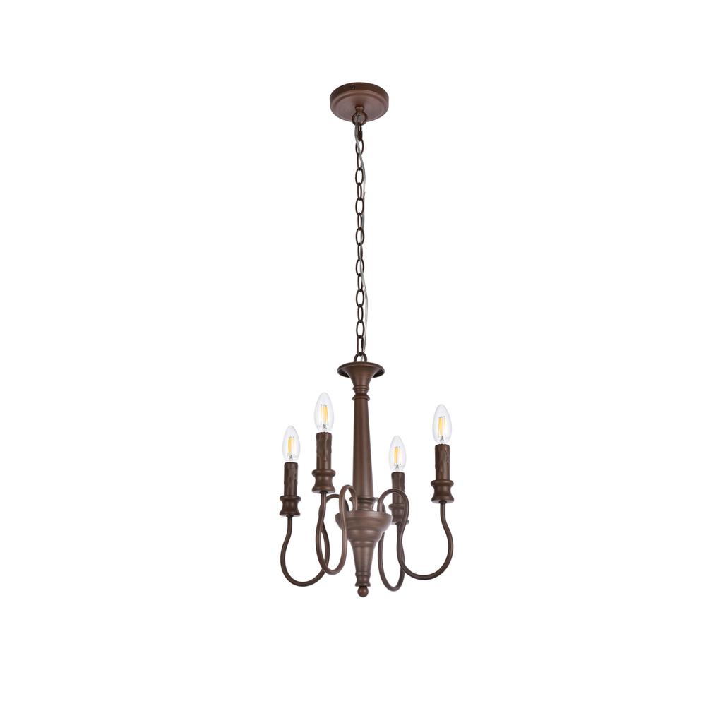 Flynx 4 Lights Pendant In Weathered Oak. Picture 6