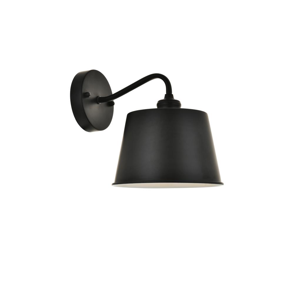 Nota 1 Light Black Wall Sconce. Picture 1