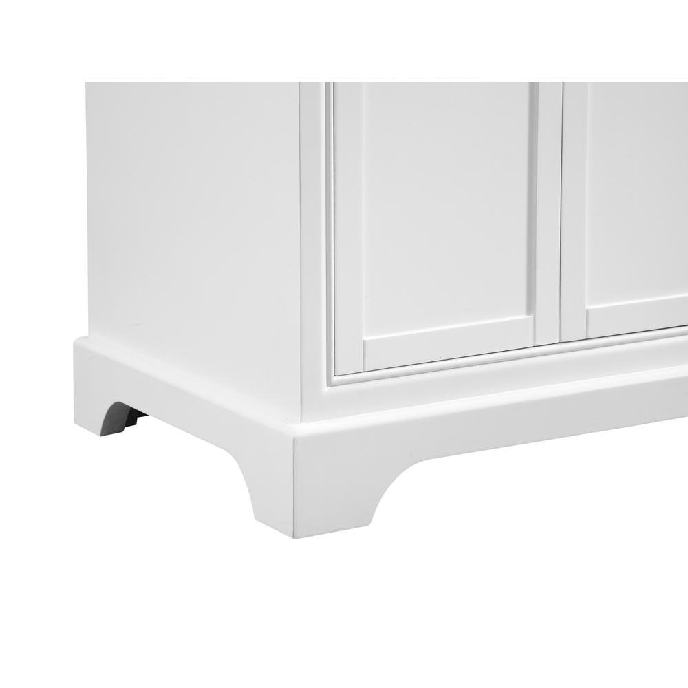 60 In. Double Bathroom Vanity Set In White. Picture 6