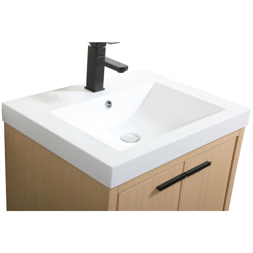 24 Inch Single Bathroom Vanity In Maple. Picture 11