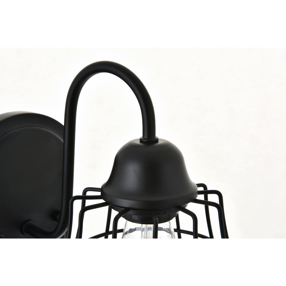 Candor 1 Light Black Wall Sconce. Picture 8
