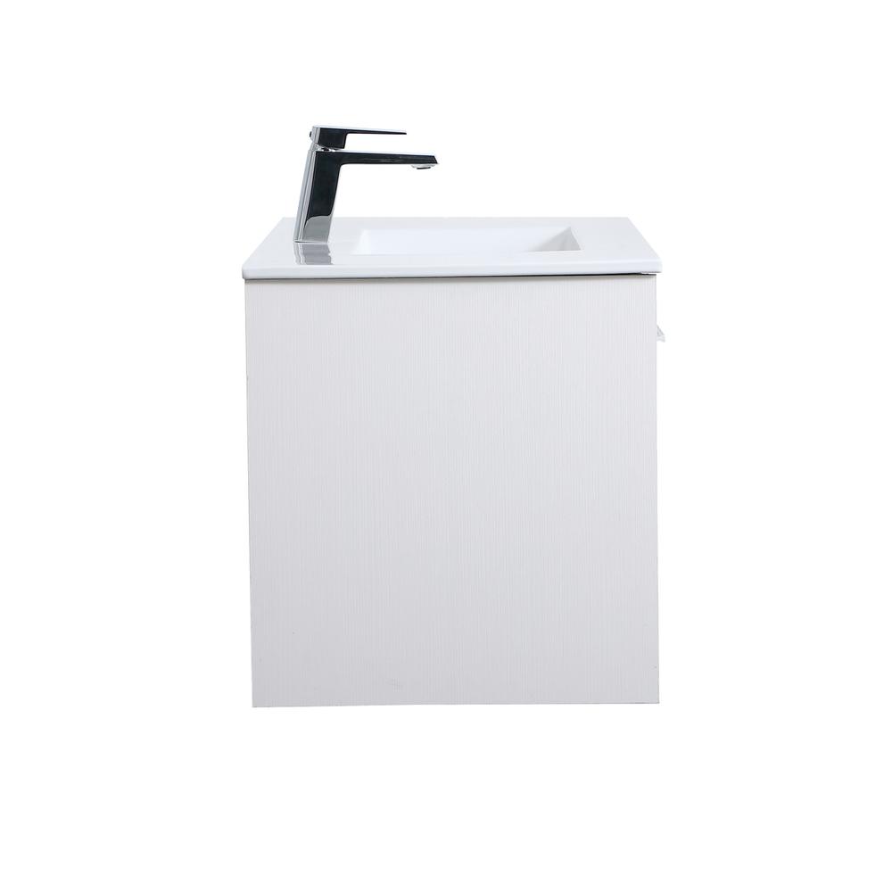 36 Inch  Single Bathroom Floating Vanity In White. Picture 11