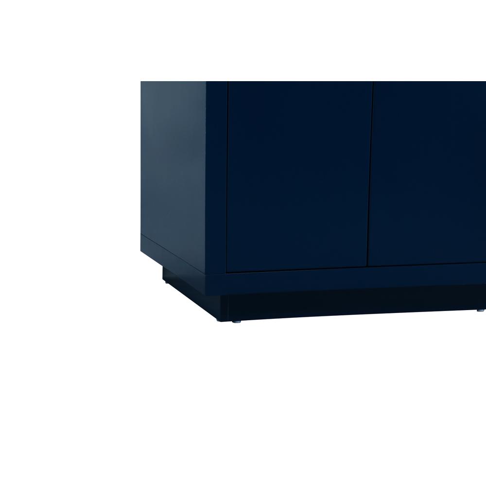 60 Inch Double Bathroom Vanity In Blue. Picture 13
