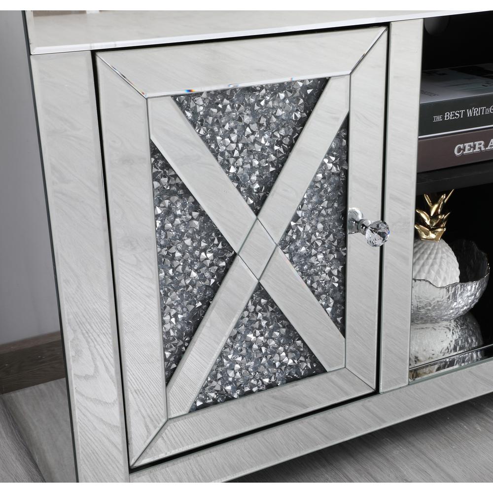 59 In. Crystal Mirrored Tv Stand. Picture 2