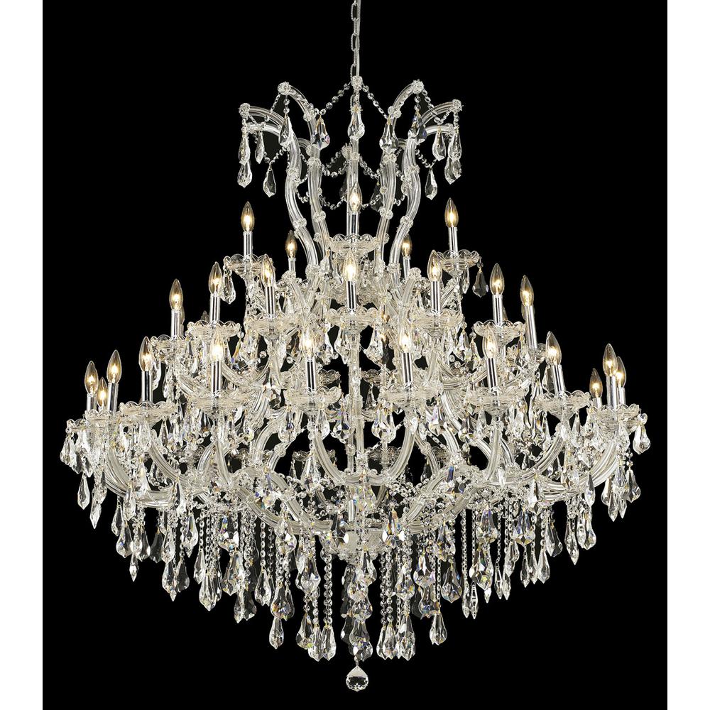 Maria Theresa 41 Light Chrome Chandelier Clear Royal Cut Crystal. Picture 1