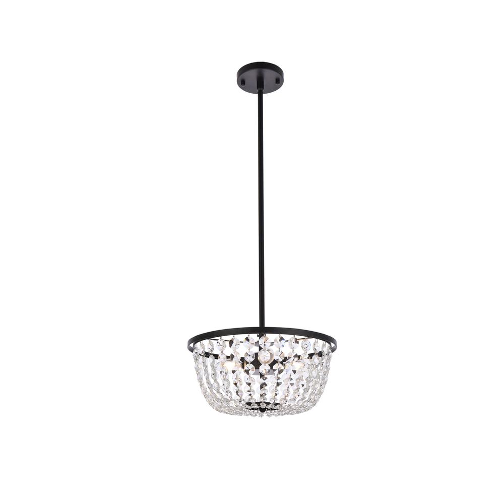 Gianna 13 Inch Pendant In Black. Picture 1