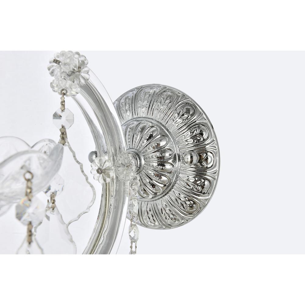 Maria Theresa 1 Light Chrome Wall Sconce Clear Royal Cut Crystal. Picture 3