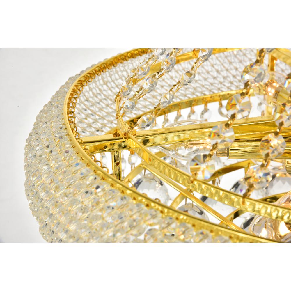 Primo 14 Light Gold Chandelier Clear Royal Cut Crystal. Picture 4