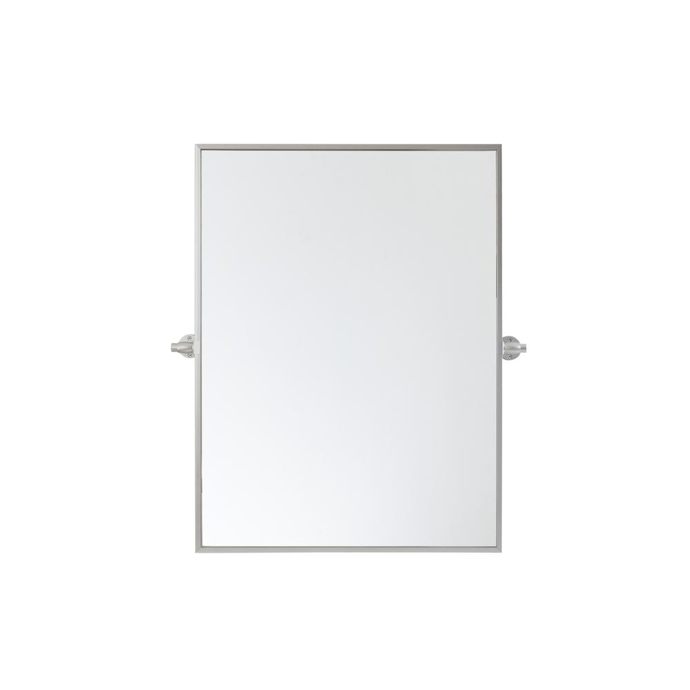 Rectangle Pivot Mirror 24X32 Inch In Silver. Picture 1