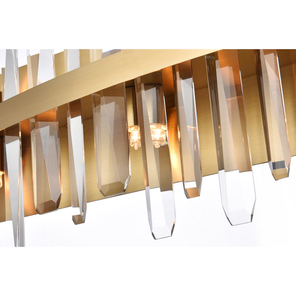 Serena 30 Inch Crystal Bath Sconce In Satin Gold. Picture 3