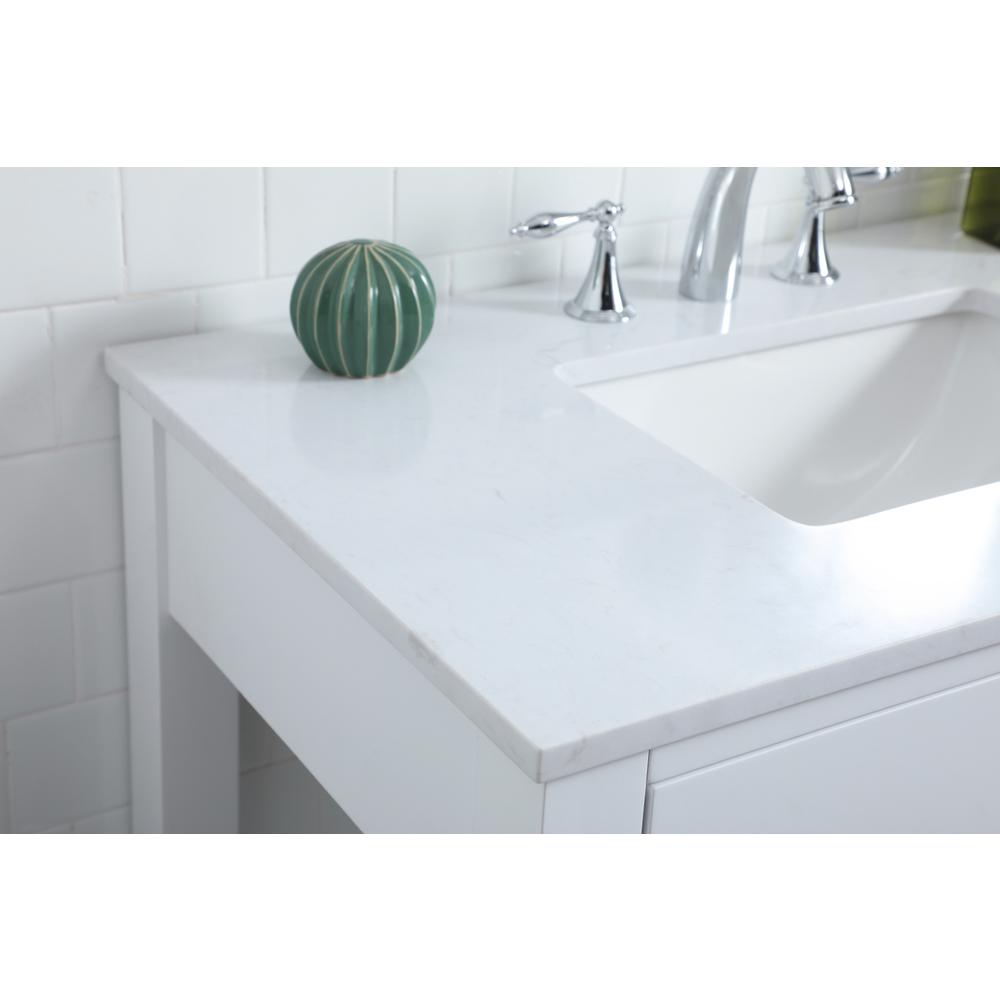 36 Inch Ada Compliant Bathroom Vanity In White. Picture 5
