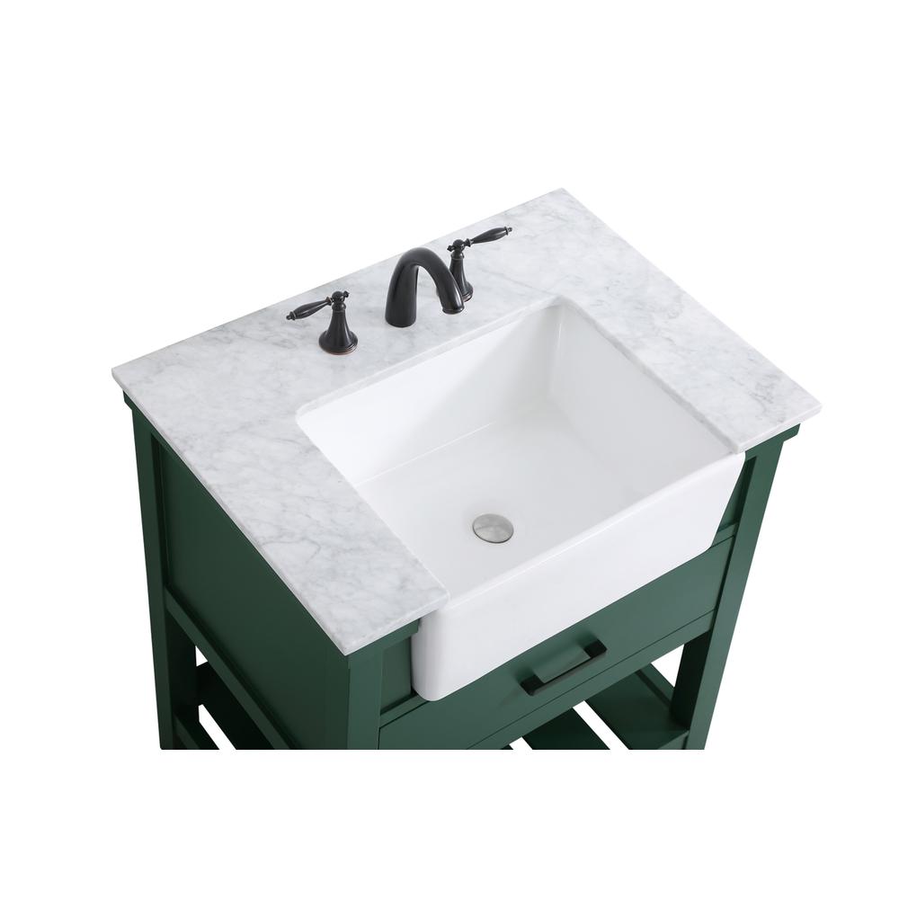 30 Inch Single Bathroom Vanity In Green. Picture 10