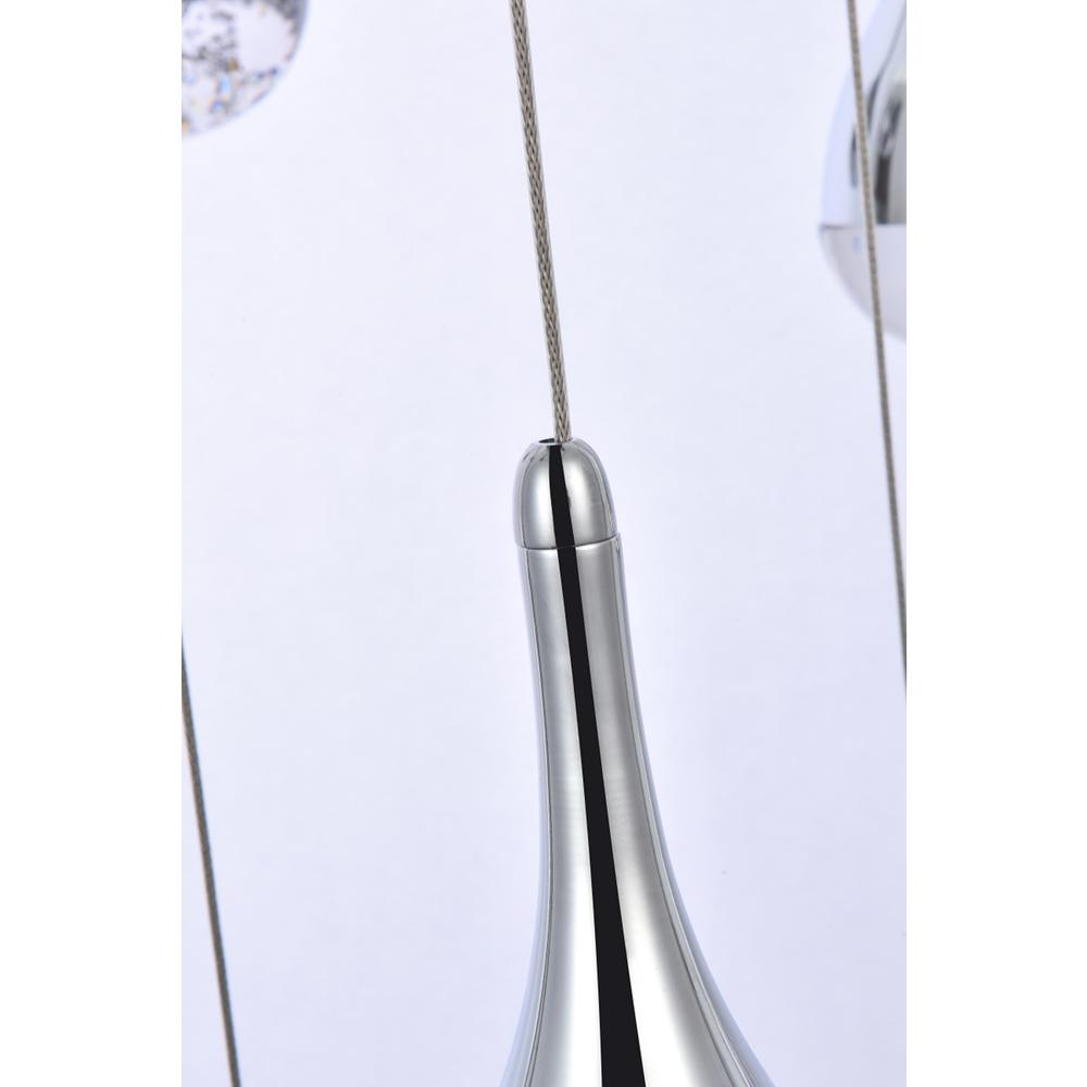 Amherst 42 Inch Led Chandelier In Chrome. Picture 4