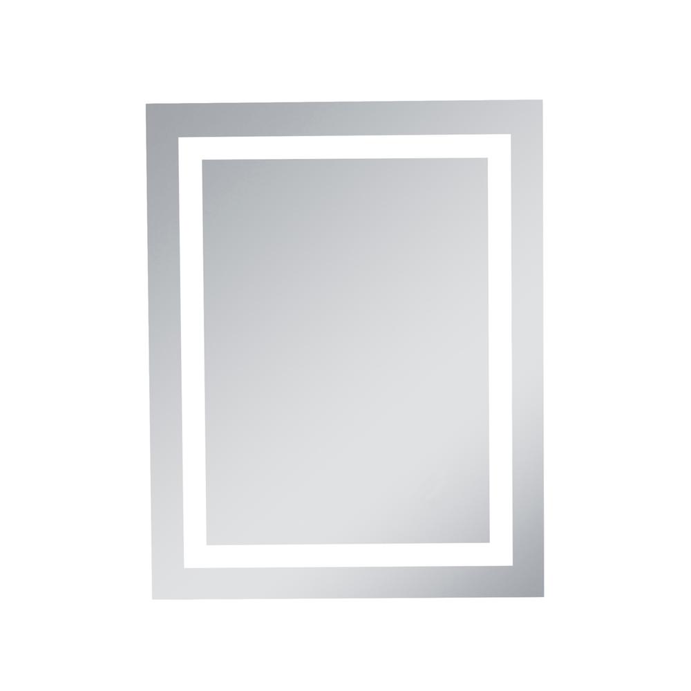 Led Hardwired Mirror Rectangle W24H30 Dimmable 5000K. Picture 1