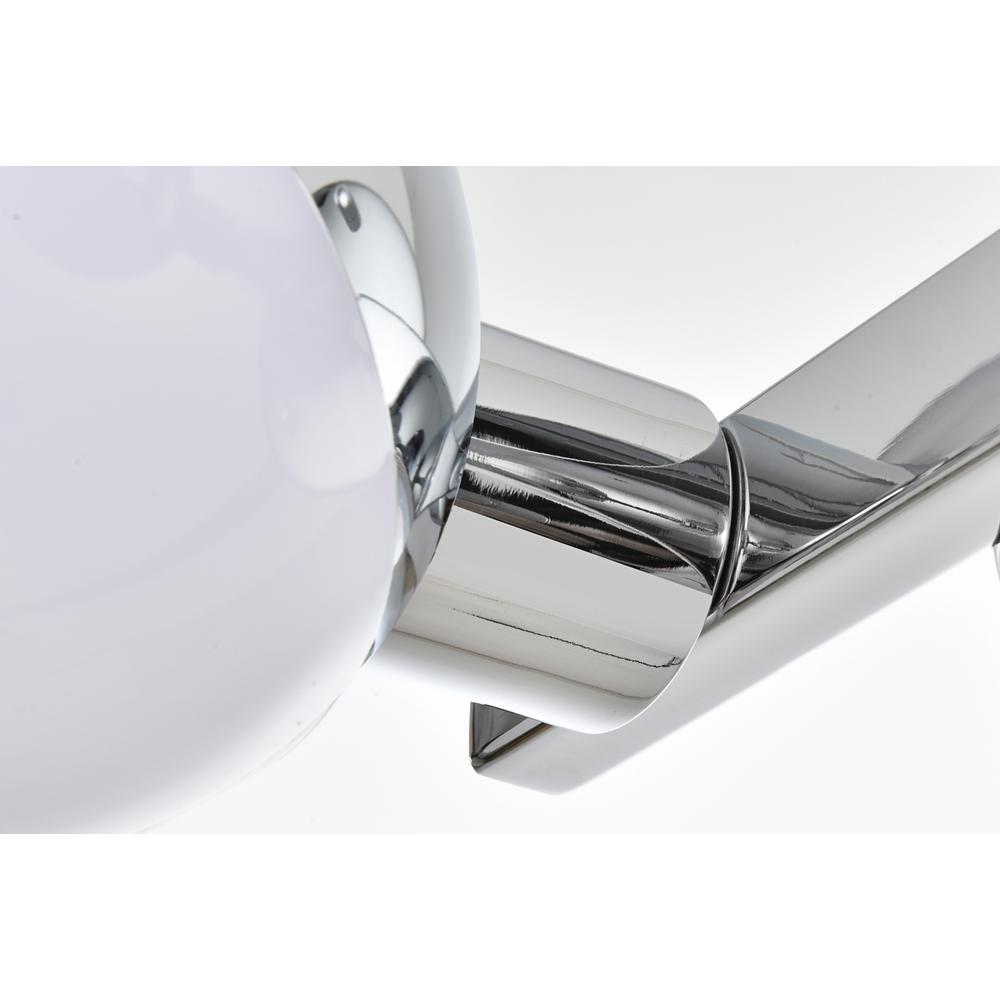 Majesty 4 Light Chrome And Frosted White Bath Sconce. Picture 6