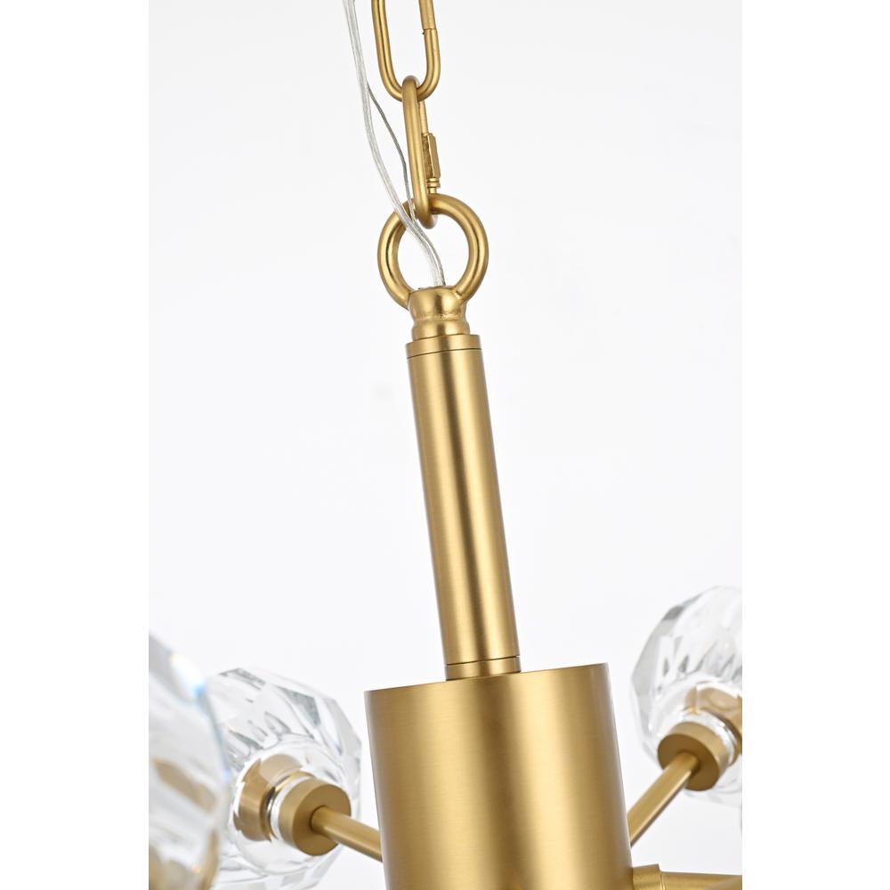Graham 12 Light Pendant In Gold. Picture 4