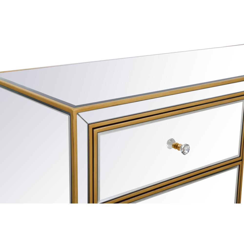Cabinet 6 Drawers 48In. W X 18In. Din. X 32In. H In Gold. Picture 7