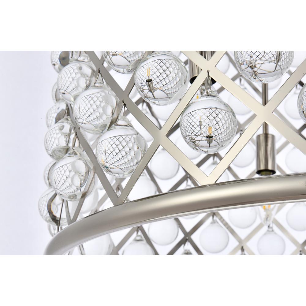 Madison 8 Light Polished Nickel Chandelier Clear Royal Cut Crystal. Picture 3