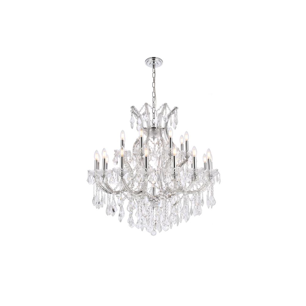 Maria Theresa 24 Light Chrome Chandelier Clear Royal Cut Crystal. Picture 1