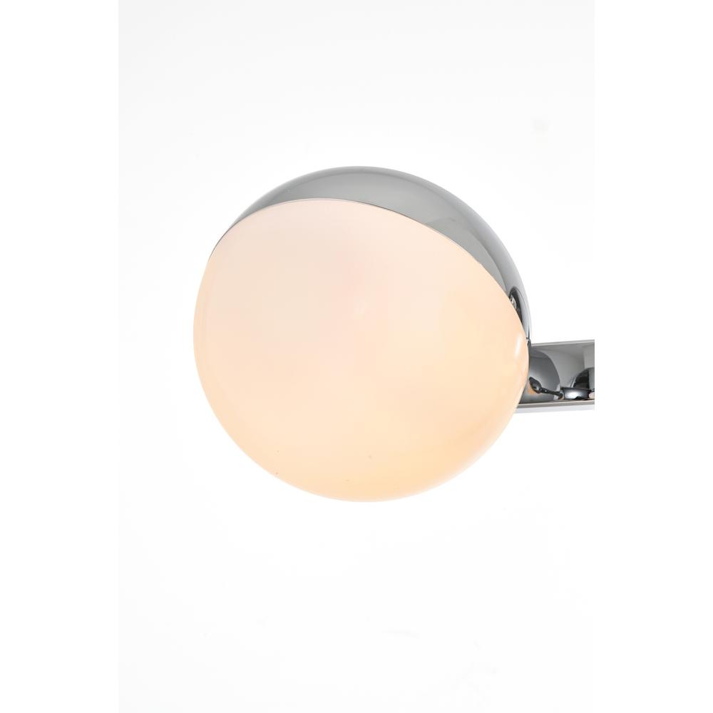 Majesty 4 Light Chrome And Frosted White Bath Sconce. Picture 5