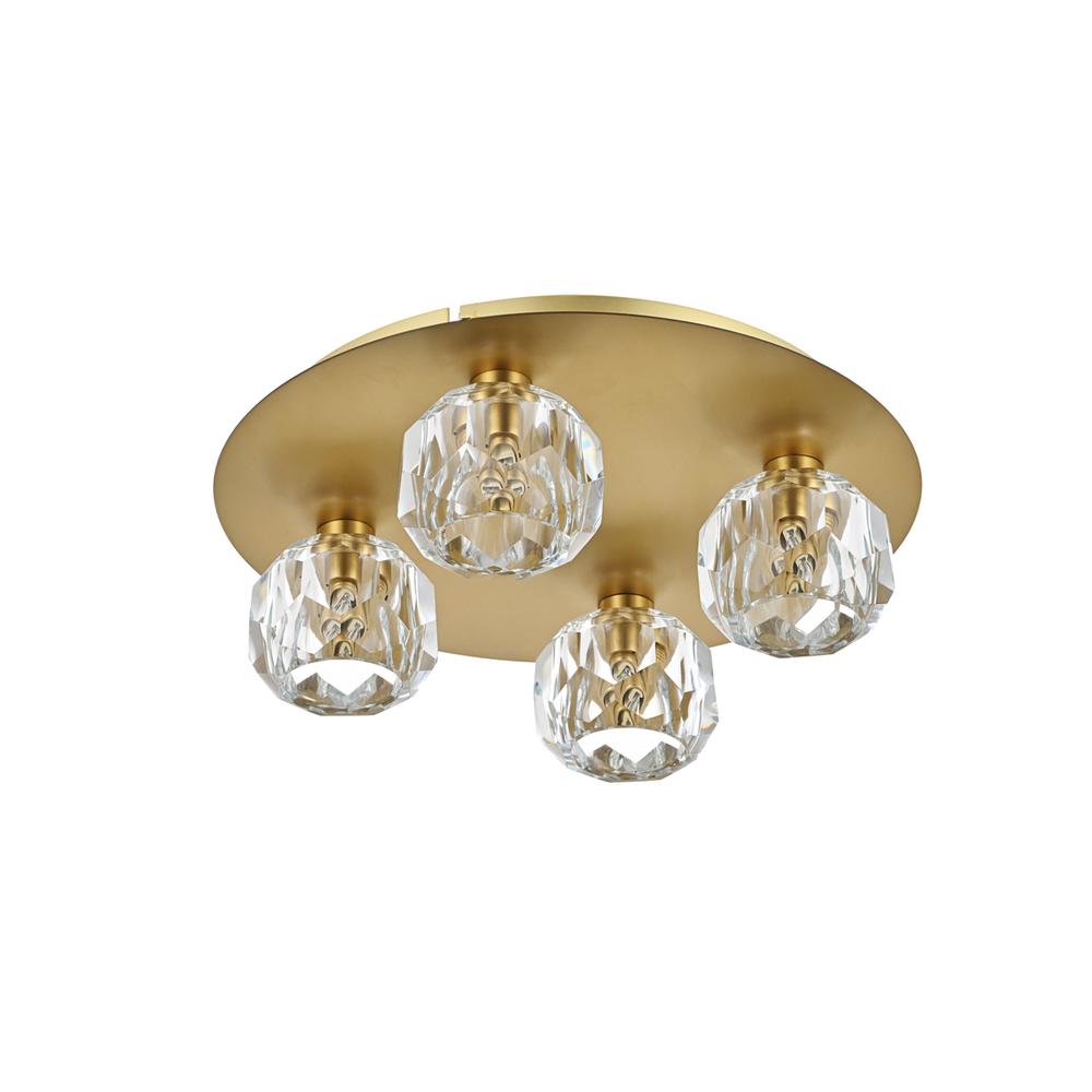 Graham 4 Light Ceiling Lamp In Gold. Picture 6