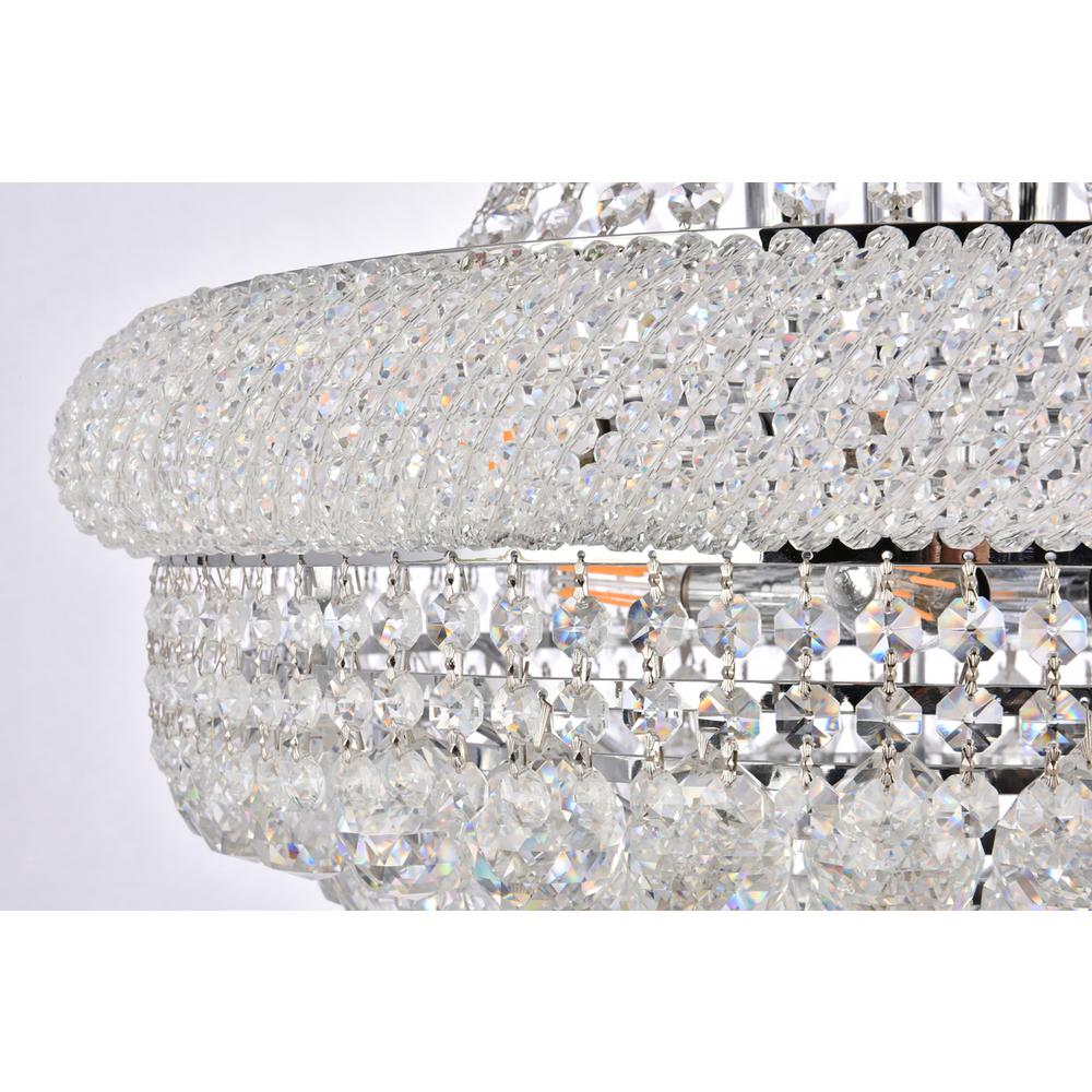 Primo 14 Light Chrome Chandelier Clear Royal Cut Crystal. Picture 4