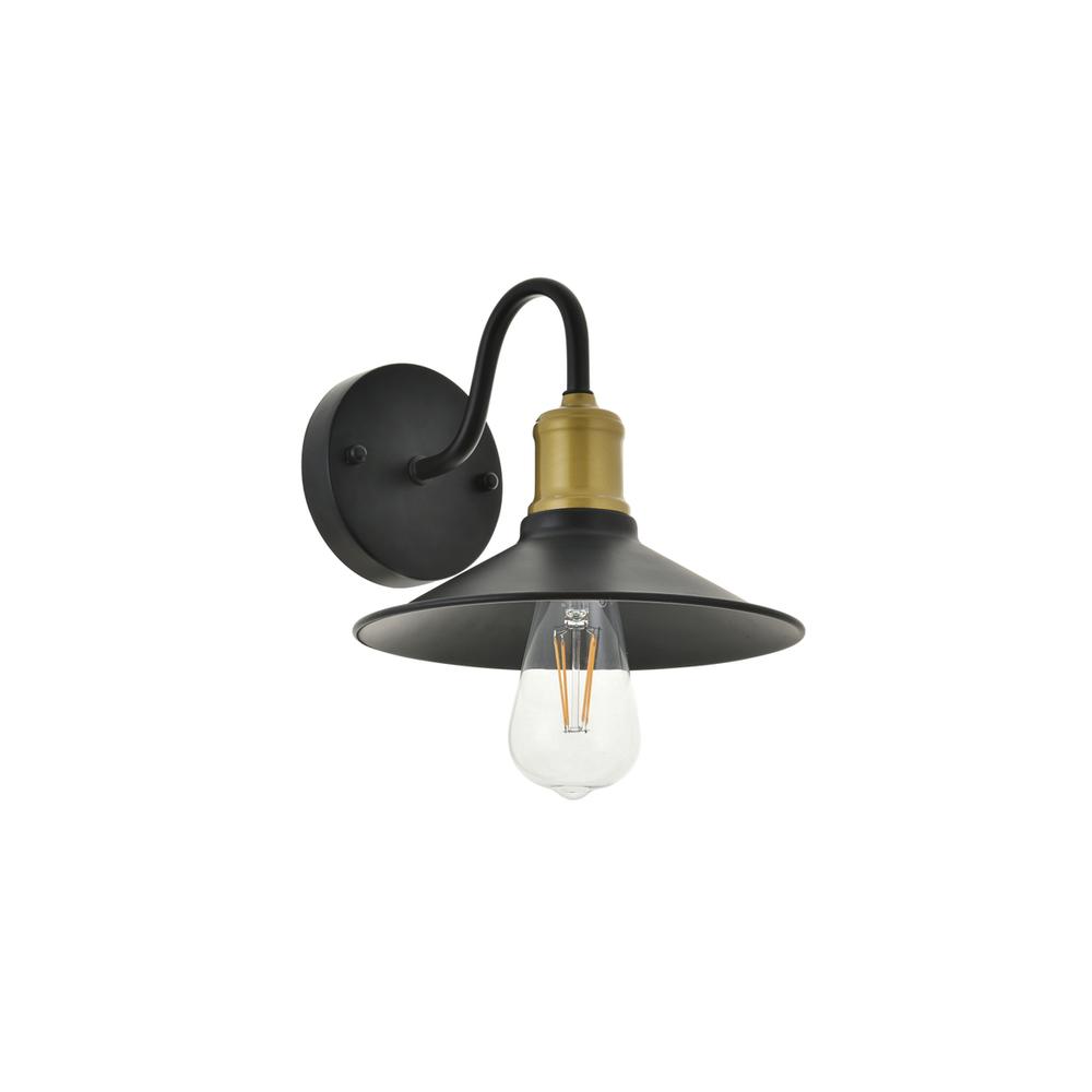 Etude 1 Light Brass And Black Wall Sconce. Picture 4