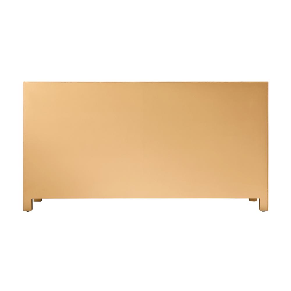 Cabinet 6 Drawers 60In. W X 18In. D X 32In. H In Gold. Picture 9