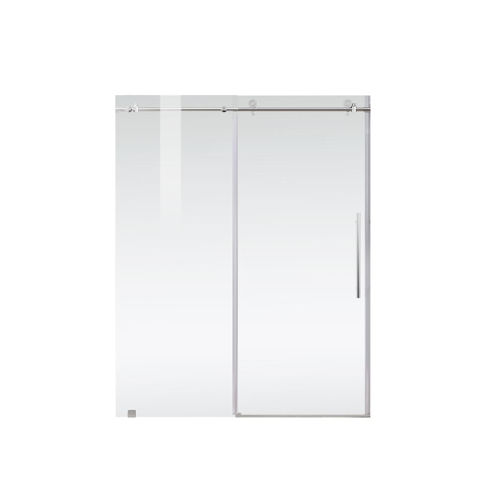 Frameless Shower Door 60 X 76 Polished Chrome. Picture 10