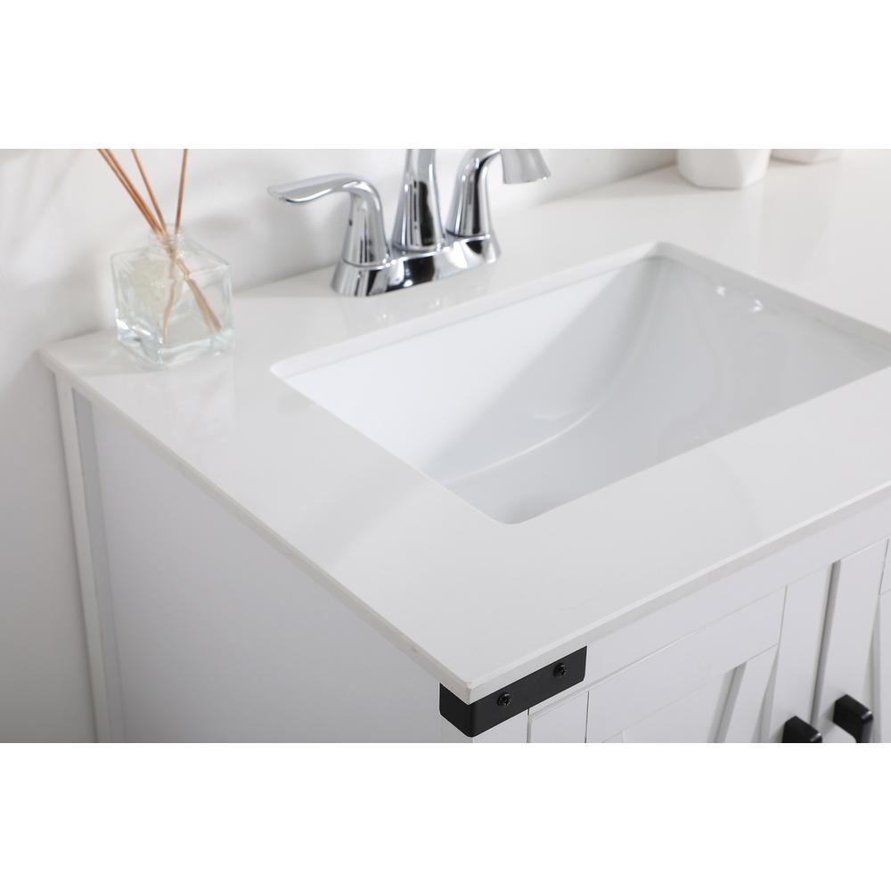 36 Inch Bathroom Vanity In White. Picture 5