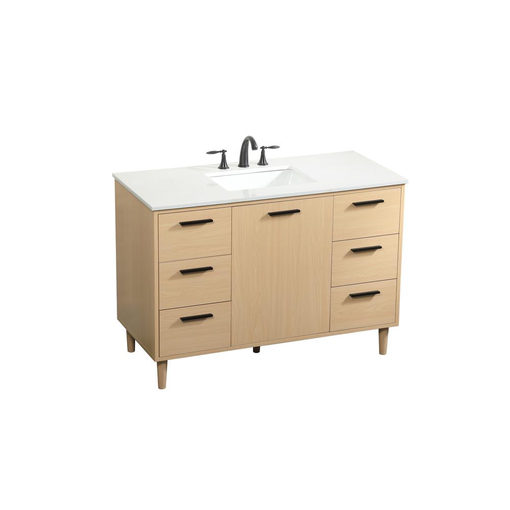 48 Inch Bathroom Vanity In Maple. Picture 8