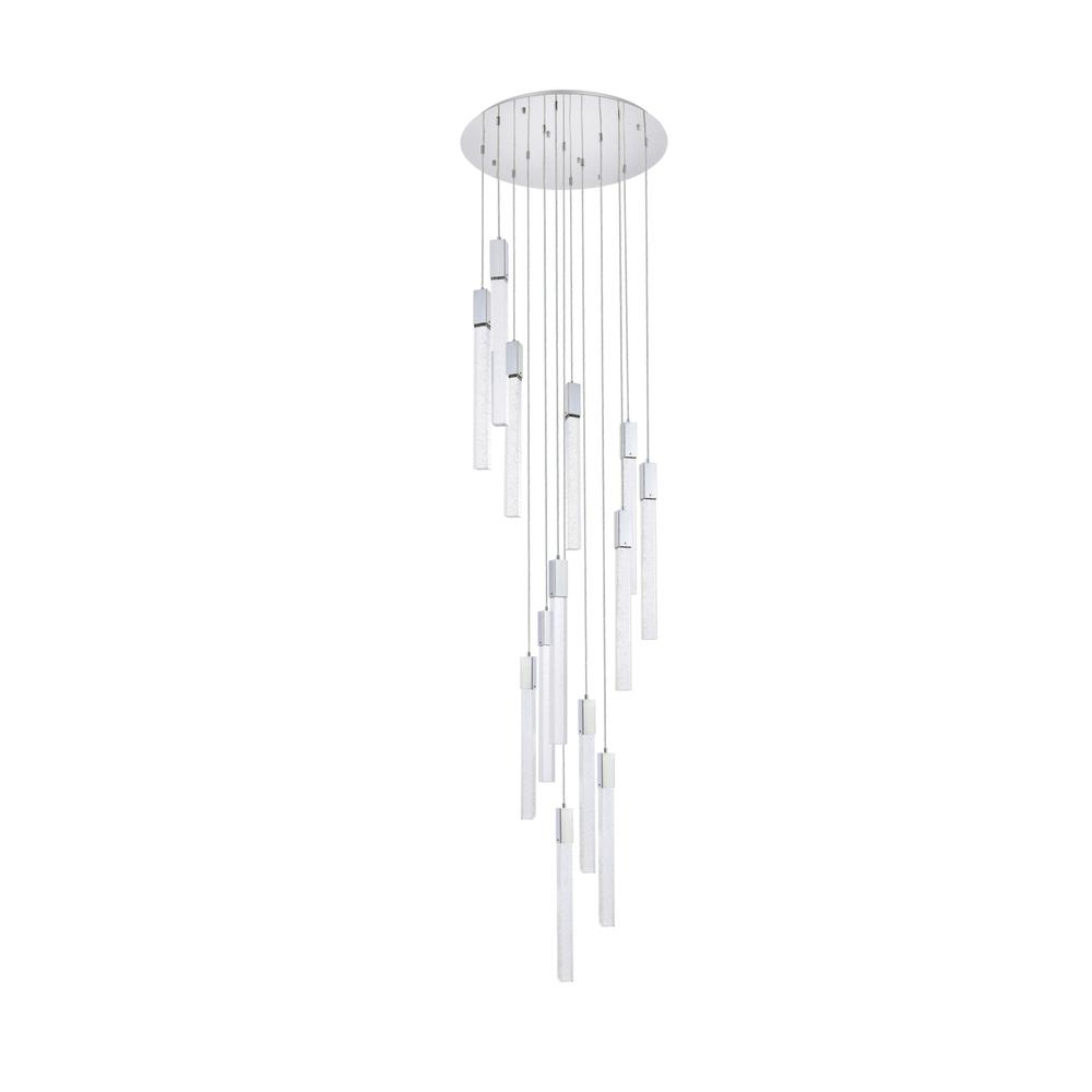 Weston 13 Lights Pendant In Chrome. Picture 6